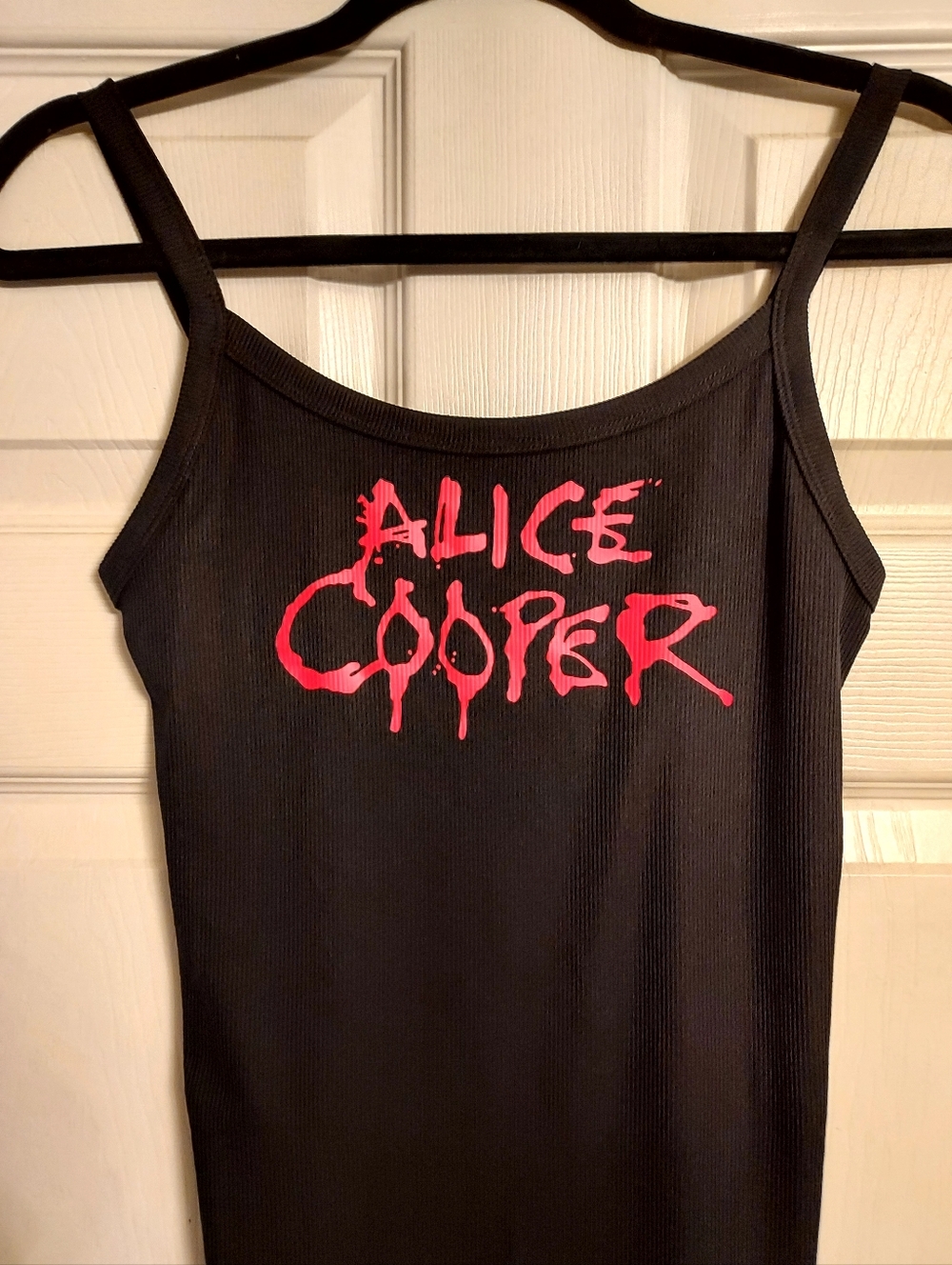 Alice Cooper tank top a Alice Cooper shirt Alice Cooper crop top red logo